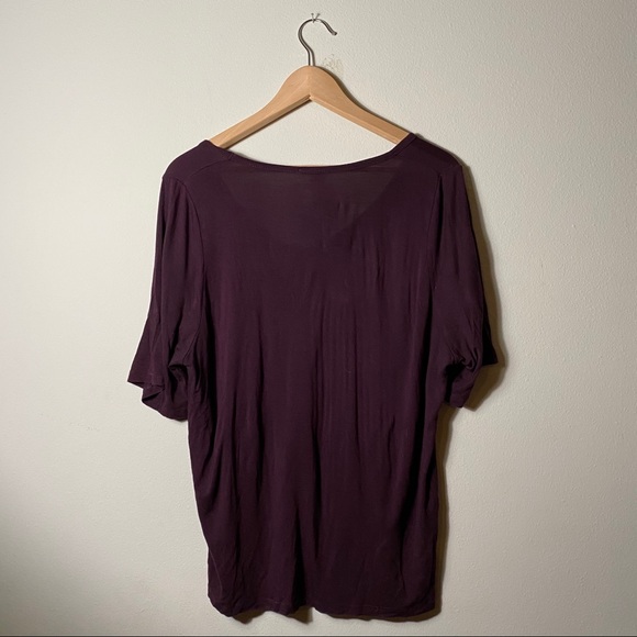 Aritzia | Wilfred Plum Pocket Tee - Picture 4 of 4